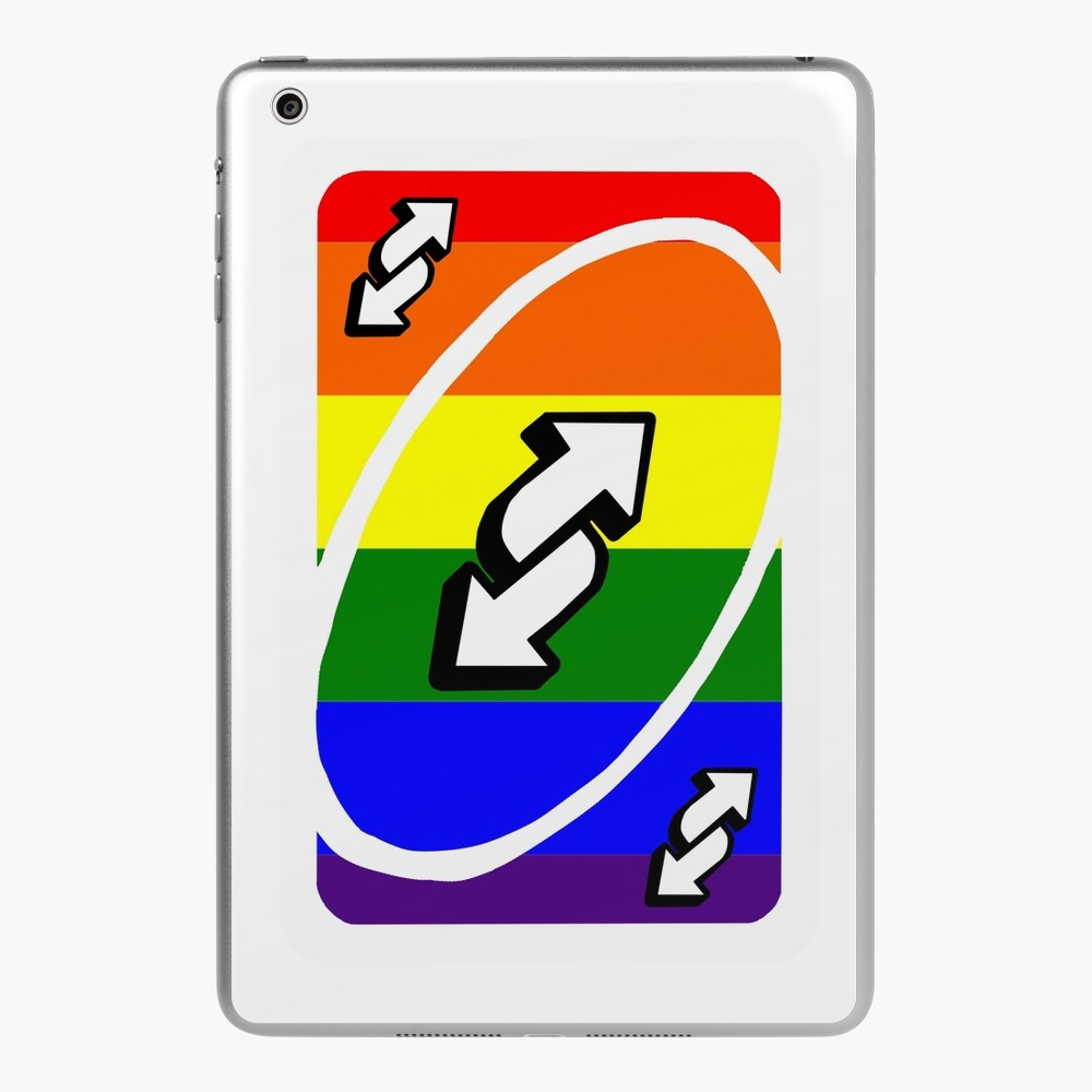 gay pride uno reverse card iPad Case & Skin for Sale by dallonashby