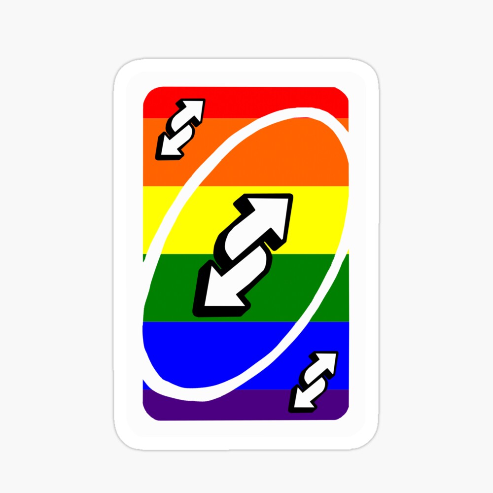 Rainbow Uno Reverse | Greeting Card