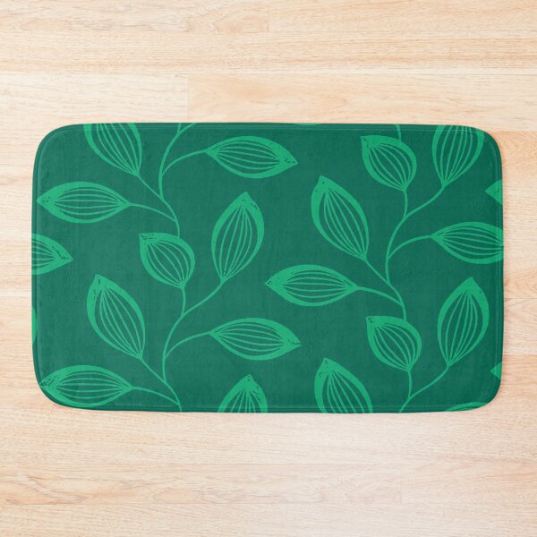 Item preview, Climbing Vine Leaves In Dusty Green On Aquamarine designed and sold by taiche.