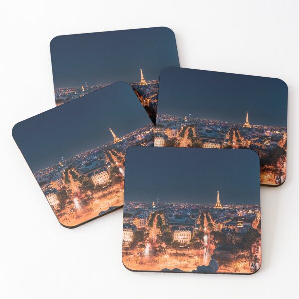 Item preview, Fine Art Photo "Paris at night with Eiffel Tower" designed and sold by Benqueez.