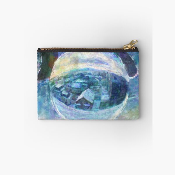 Item preview, Snowy Town of Burlington, VT in a Globe - Impressionist Painting designed and sold by BonBonBunny.