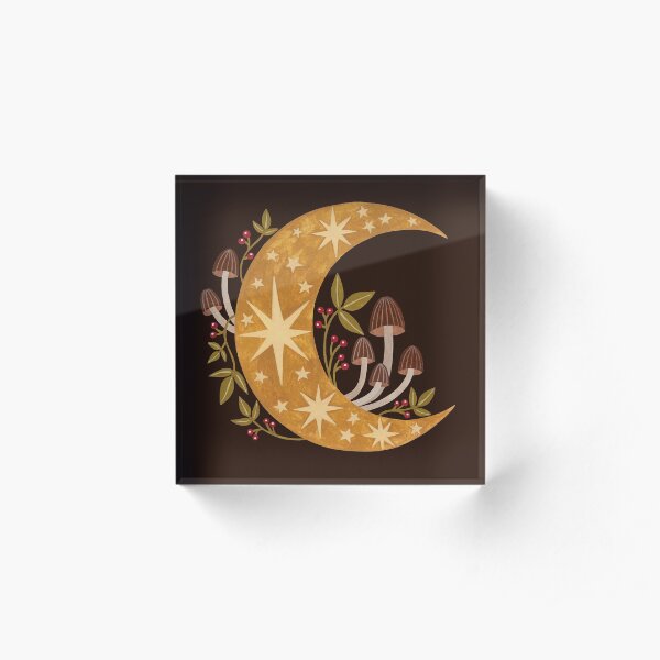 Forest moon Acrylic Block