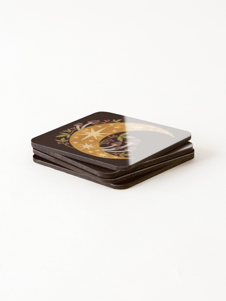 Alternate view of Forest moon Coasters (Set of 4)