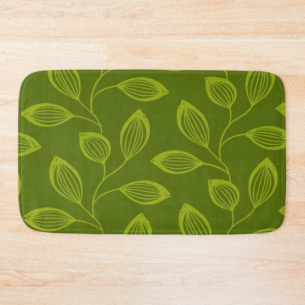 Item preview, Climbing Vine Leaves In Olive On Green  designed and sold by taiche.