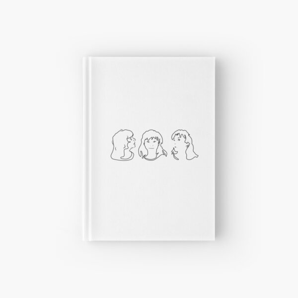 Triptych 3 faces outline (journal) Hardcover Journal