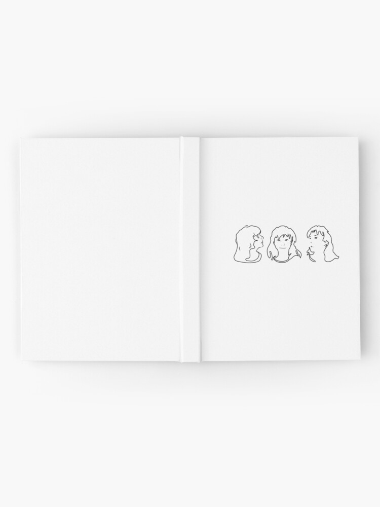 Alternate view of Triptych 3 faces outline (journal) Hardcover Journal