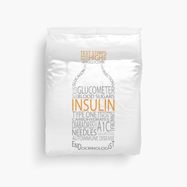 Item preview, Insulin Bottle Typographic designed and sold by dvdnds.