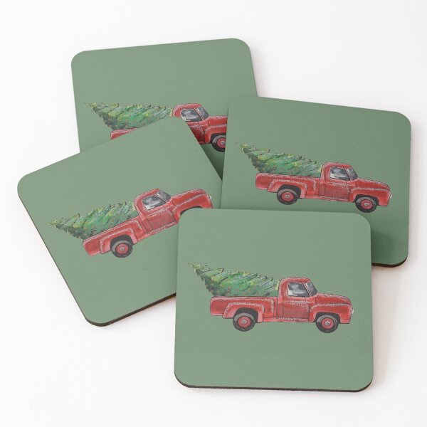 Item preview, Home for the Holidays - Little Red Truck designed and sold by bluejayknits.