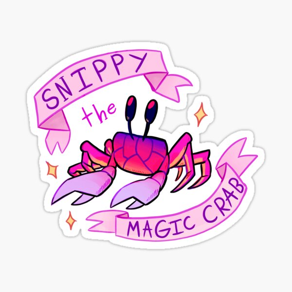 Artikel-Vorschau von Snippy die magische Krabbe!, designt und verkauft von InspiredDrawAW.