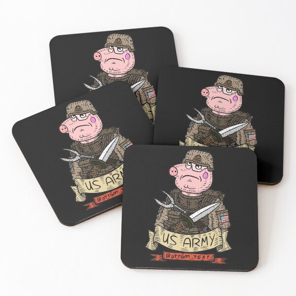 Item preview, proud US army veteran. cute pig emblem. designed and sold by JJadx.