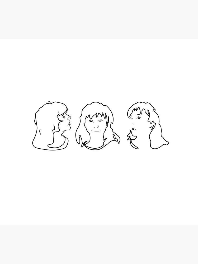 Triptych 3 faces outline (iPhone 6 Plus case) by pollypaulusma