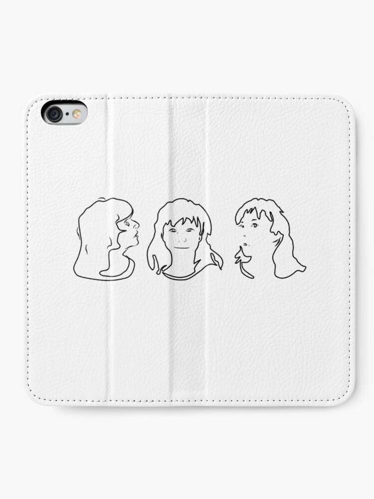 Alternate view of Triptych 3 faces outline (iPhone 6 Plus case) iPhone Wallet