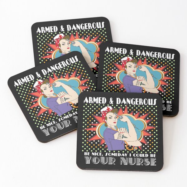 Item preview, Rosie the Riveter Armed and Dangerous Gifts for Nurses designed and sold by Crow and Monkey.