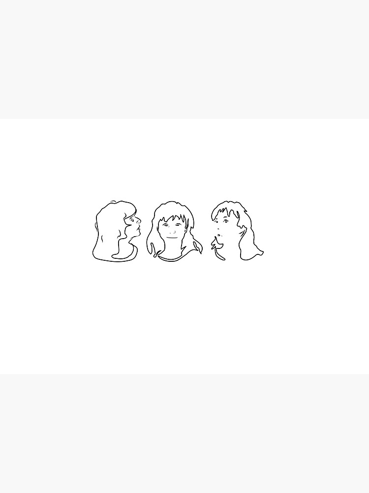 Triptych 3 faces outline (water bottle) by pollypaulusma