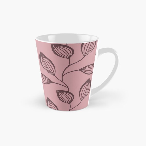 Item preview, Climbing Vine Leaves In Deep Rose On Dusty Pink designed and sold by taiche.