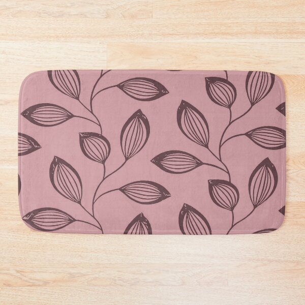 Item preview, Climbing Vine Leaves In Deep Rose On Dusty Pink designed and sold by taiche.