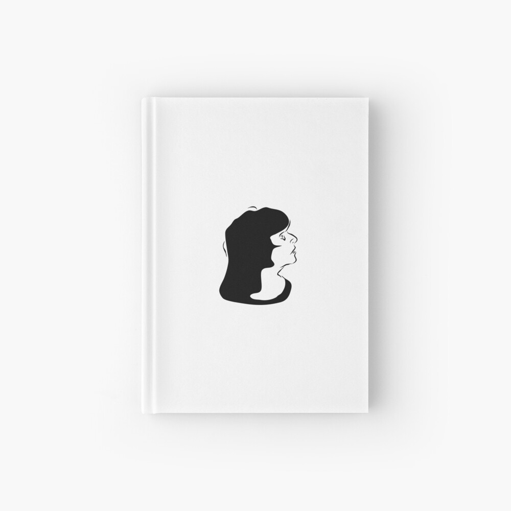 Triptych left face (journal) Hardcover Journal