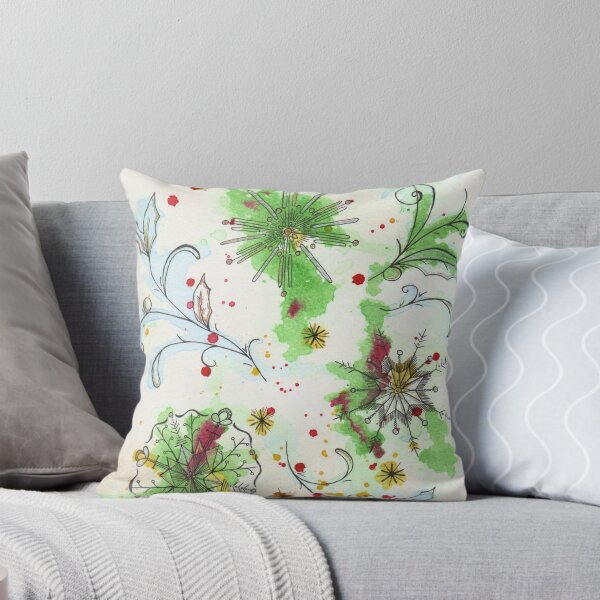 Item preview, Snowflakes & Holly designed and sold by CloeeScribbles.