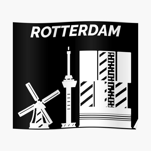 Rotterdam City in the Netherlands Poster