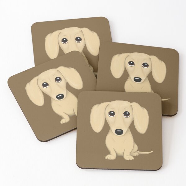 Item preview, Cream Dachshund Cartoon Dog designed and sold by Jenn Inashvili.