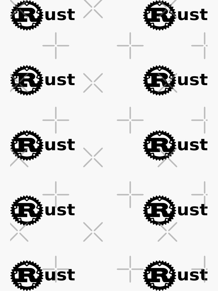 Rust Logo Sticker 10 Pack Sticker For Sale By Leesander Redbubble