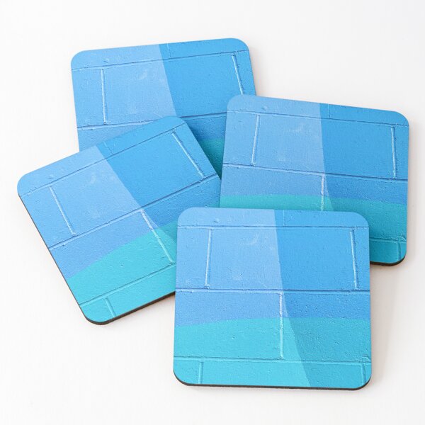Item preview, Turquoise Blue Brick  designed and sold by newburyboutique.