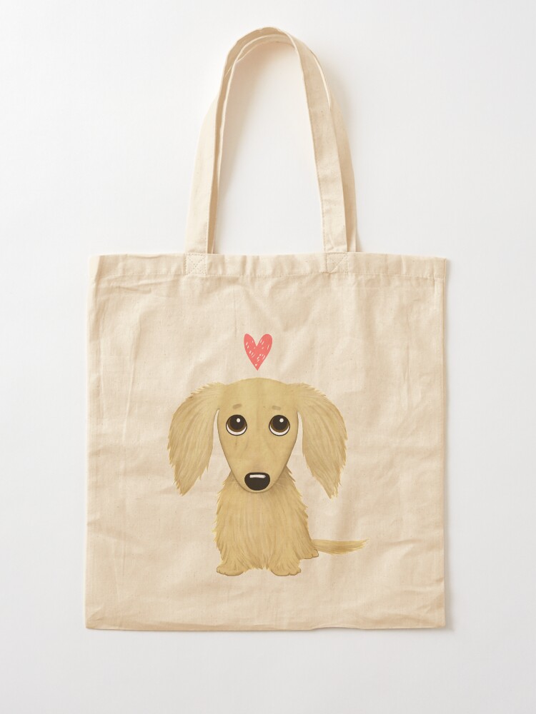 Cartoon Dachshund Tote Bag Cartoon Dachshund Tote Bag