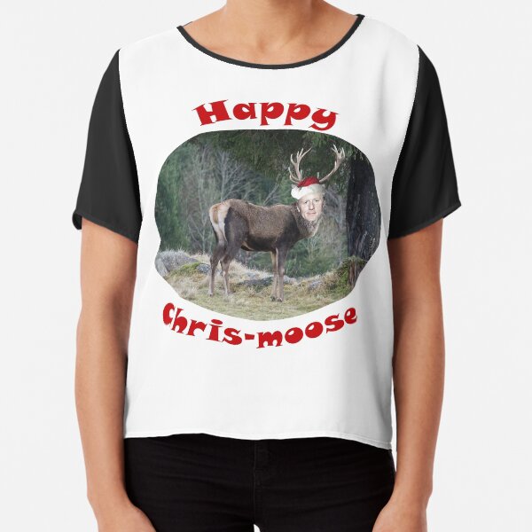 Happy CHRIS-MOOSE Chiffon Top