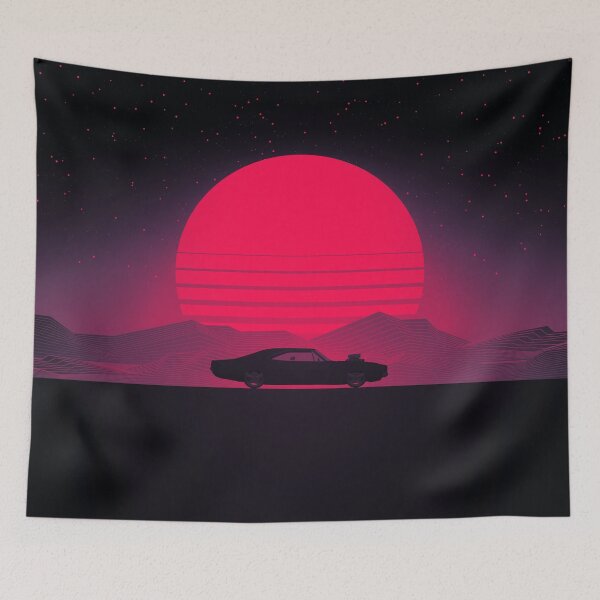 Item preview, Sunset Muscle Car designed and sold by artworkbyrihen.
