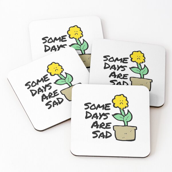 Item preview, Sad Days Sunflower Depression Mental Health Cute Funny Gift Sarcastic Happy Fun Introvert Awkward Geek Hipster Silly Inspirational Motivational Birthday designed and sold by EpsilonEridani.