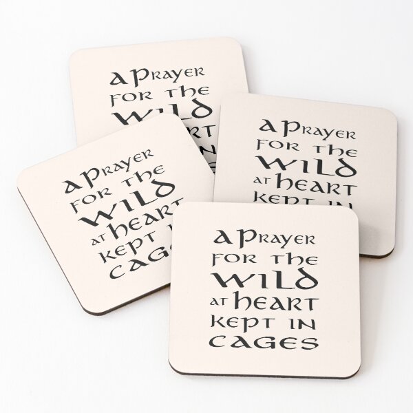 Item preview, A prayer for the wild at heart kept in cages designed and sold by TheaDesign.
