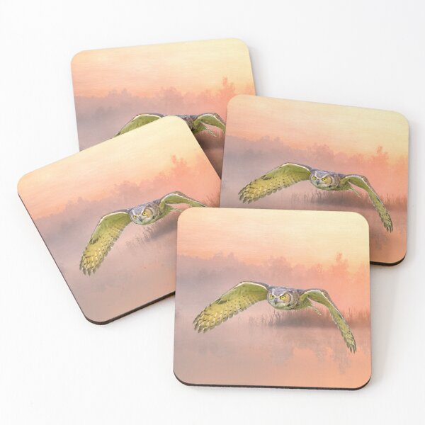 Item preview, Great Horned Owl Soars designed and sold by FineArtography.