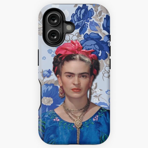 Vista previa del artículo con la obra «Frida Floral Azul», diseñado y vendido por getpressedshirt.