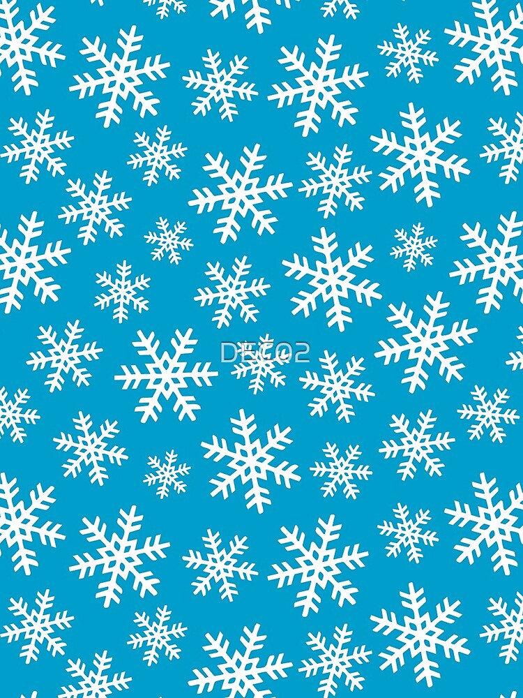 Let It Snow Christmas and Hanukkah Snowflake Pattern by DEC02