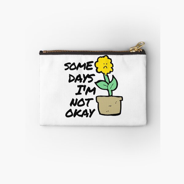 Item preview, Not Okay Sunflower Depression Mental Health Cute Funny Gift Sarcastic Happy Fun Introvert Awkward Geek Hipster Silly Inspirational Motivational Birthday designed and sold by EpsilonEridani.