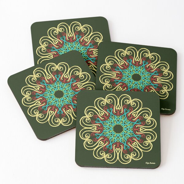 Item preview, Style Vintage Glamor #MandalaMode (Green) designed and sold by olgaramos.