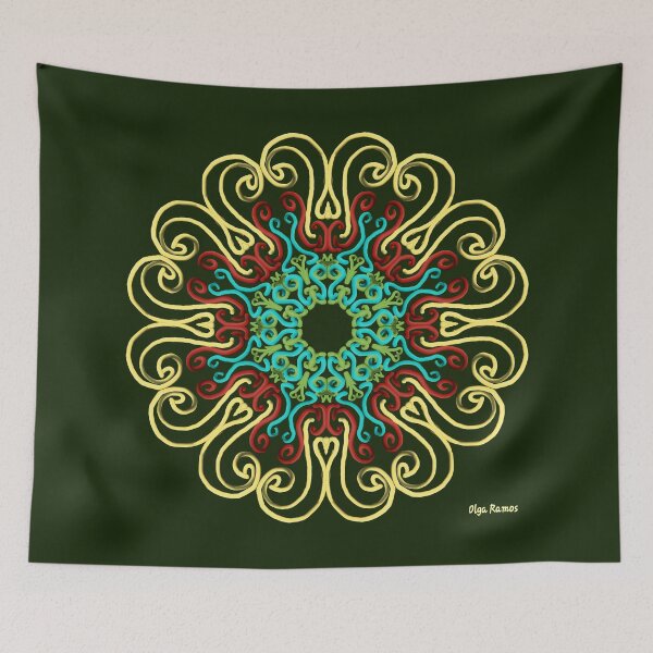 Item preview, Style Vintage Glamor #MandalaMode (Green) designed and sold by olgaramos.