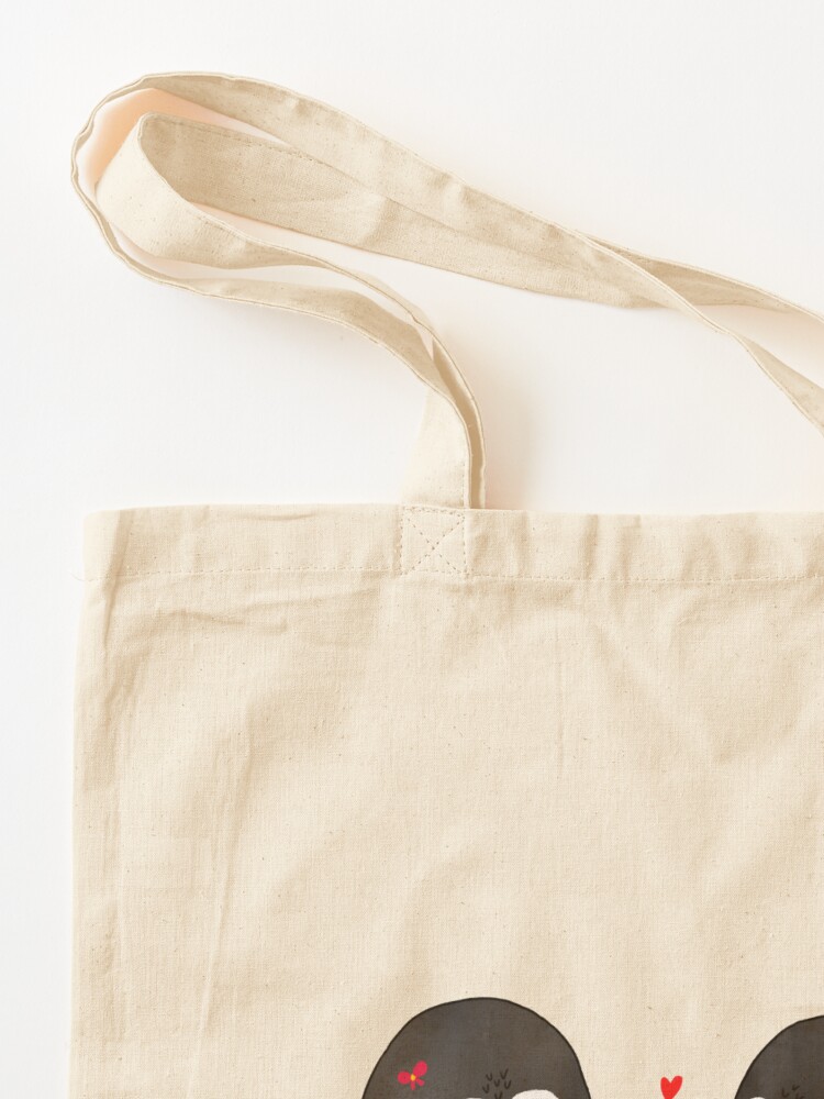 Alternate view of Lovely Penguin Couple Tote Bag