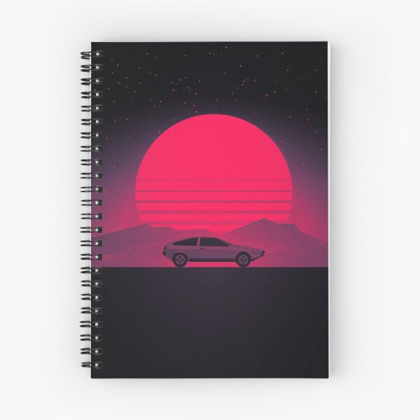 Item preview, Sunset Future Car designed and sold by artworkbyrihen.