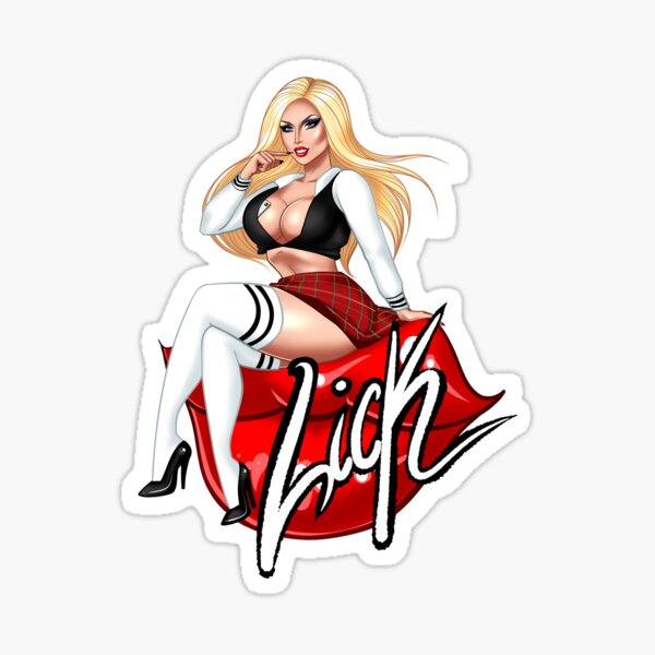 Item preview, "Lick" Merchandise designed and sold by Jasmine Anastasia.