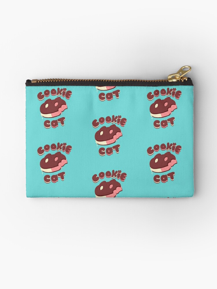 Cookie Cat Zipper Pouch By Boxfulthoughts Redbubble