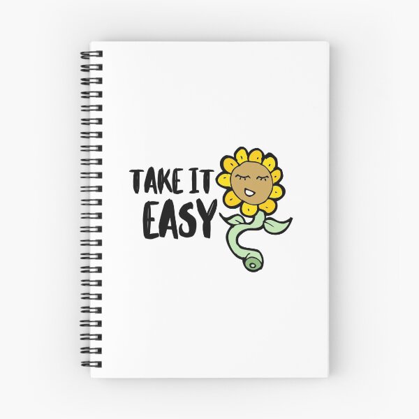 Item preview, Take it Easy Flower Depression Mental Health Cute Funny Gift Sarcastic Happy Fun Introvert Awkward Geek Hipster Silly Inspirational Motivational Birthday designed and sold by EpsilonEridani.