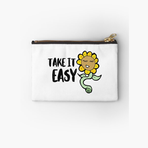 Item preview, Take it Easy Flower Depression Mental Health Cute Funny Gift Sarcastic Happy Fun Introvert Awkward Geek Hipster Silly Inspirational Motivational Birthday designed and sold by EpsilonEridani.