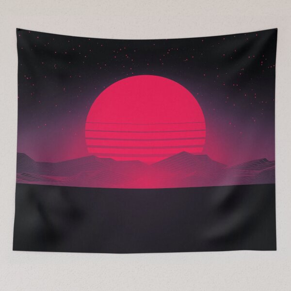 Item preview, Synthwave Sunset designed and sold by artworkbyrihen.