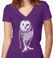 Just Owl Women's Fitted V-Neck T-Shirt