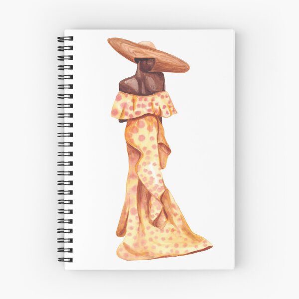 Item preview, Lady in Yellow Watercolor Painting designed and sold by SandaArtDesign.