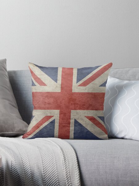 Item preview, UK Flag Pillow - Union Jack Cushion designed and sold by stickersandtees.