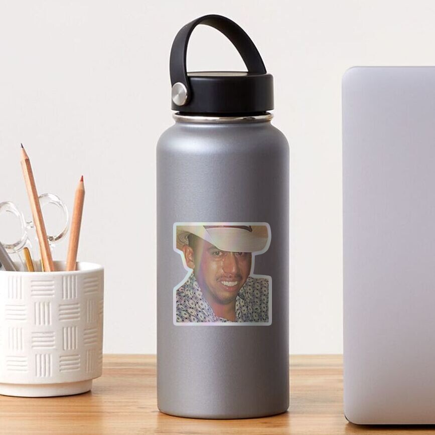 Crying Cowboy Meme Sticker