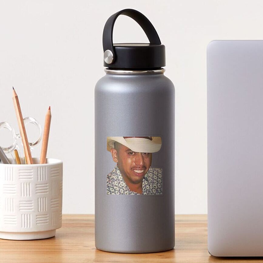 Crying Cowboy Meme Sticker