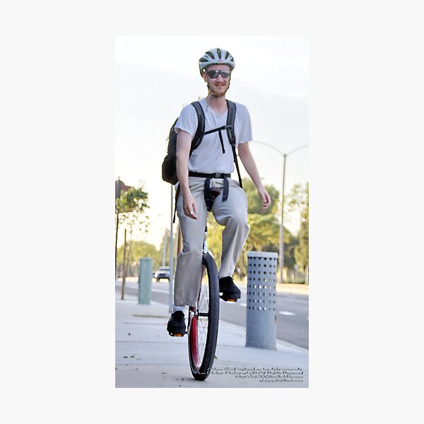 One Wheel Commute, La Mirada, CA USA Lei Hedger Photography Photographic Print